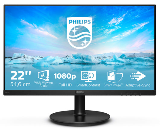 Philips v line 221v8/00 monitor pc 54,6 cm (21.5") 1920 x 1080 pixel full hd led nero