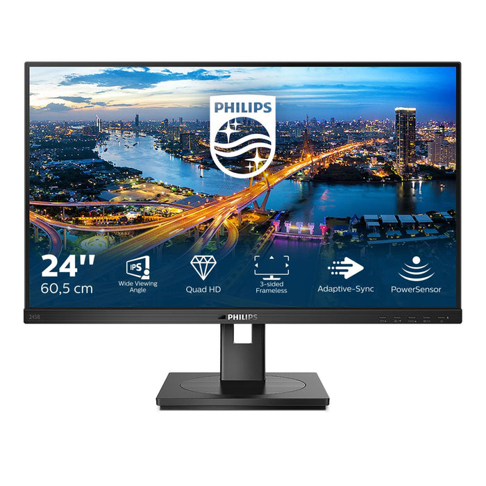 Philips b line 245b1/00 led display 60,5 cm (23.8") 2560 x 1440 pixel quad hd nero