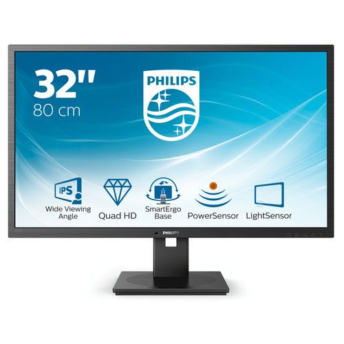 Philips b line 325b1l/00 monitor pc 80 cm (31.5") 2560 x 1440 pixel 2k ultra hd lcd nero