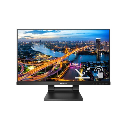 Philips 242b1tc/00 monitor pc 60,5 cm (23.8") 1920 x 1080 pixel full hd led touch screen nero