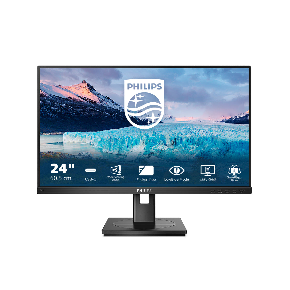 Philips s line 243s1/00 monitor pc 60,5 cm (23.8") 1920 x 1080 pixel full hd lcd nero - 135081