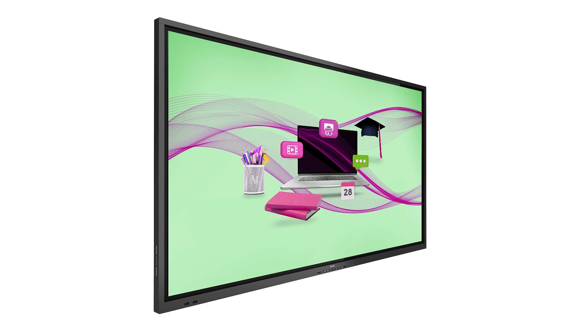 Philips signage solutions e-line pannello piatto per segnaletica digitale 165,1 cm (65") ads wi-fi 350 cd/m² 4k ultra hd nero touch screen processore integrato android 10 - 65BDL4052E/00