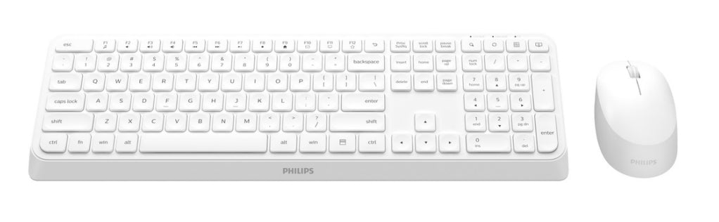 Philips 3000 series spt6307w/34 tastiera mouse incluso universale rf wireless qwerty inglese bianco