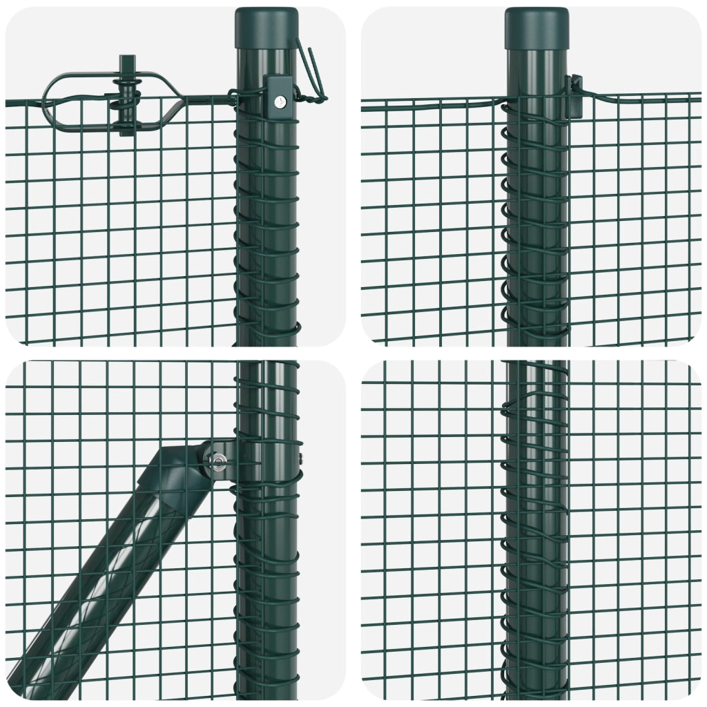 Set di Pali Set di 2 Verde Metallo Durevole