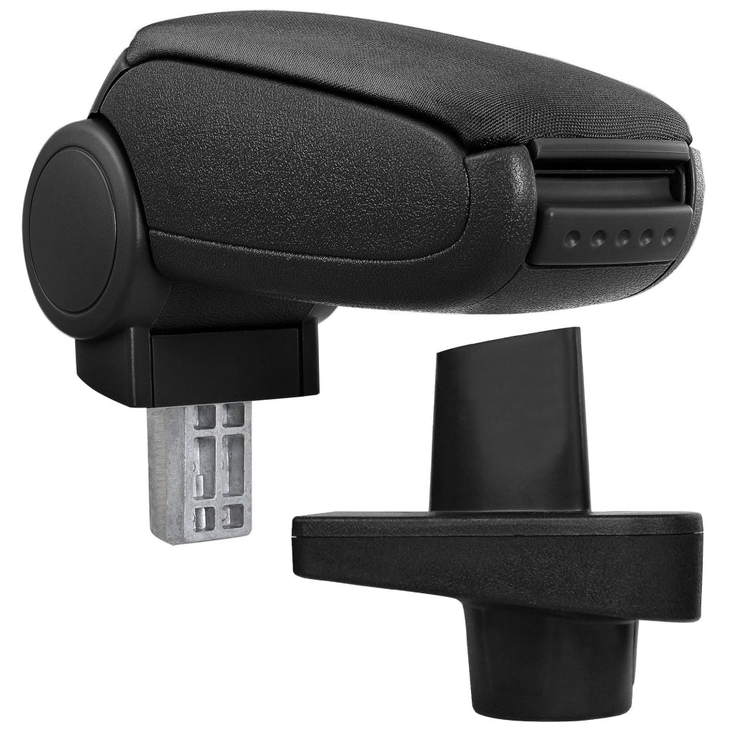 Bracciolo centrale per Renault Clio IV (Tipo X98) con scomparto imbottito in tessuto nero 03_0000646