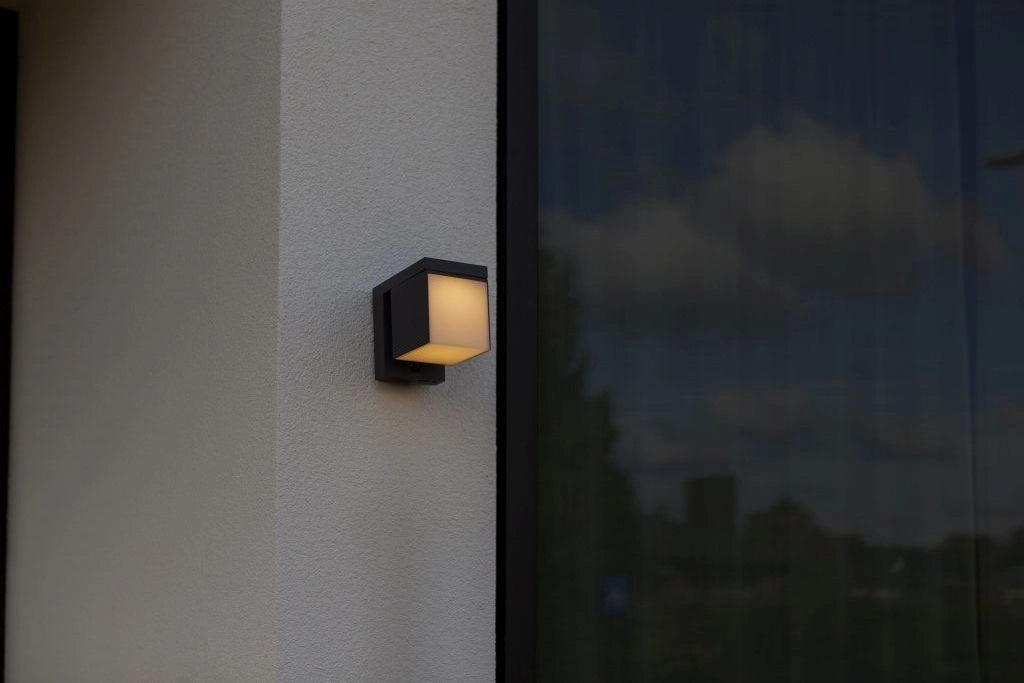 Applique esterno LED 9,5W ibrida solare sensore Lutec