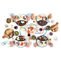 Princess Griglia da Tavolo per 4 Persone Dinner4All 1000W Bianco Nero 426517