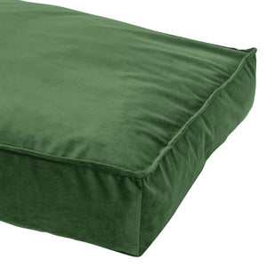 Madison Cuscino per Cani Velvet 120x90x15 cm Verde 444468