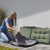 Madison Copertura per Cuscini da Esterno 125x32x50cm Grigio 423676