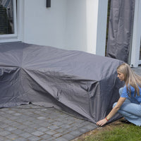 Madison Copertura per Set Divani da Esterno 255x255x70 cm Grigio 423691