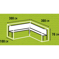 Madison Telo di Copertura per Mobili 300x300x70 cm Sinistro 429028