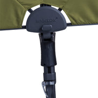 Madison Ombrellone da Balcone Sun Wave 270x150 cm Verde Salvia 423724