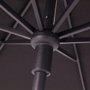 Madison Ombrellone Flores Luxe 300 cm Rotondo Grigio Talpa 418778