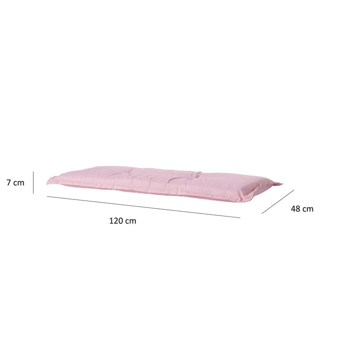 Madison Cuscino per Panche Panama 120x48 cm Rosa Tenue 434670