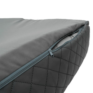 Madison Letto per Cani Skai Check 80x67x22 cm Grigio 444487