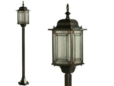 LANTERNA SU PIANTANA LAMPINONE CLOK STAND H.123 CM ILLUMINAZIONE GIARDINO