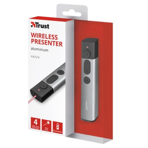 Trust kazun puntatore wireless rf alluminio, nero - 23333