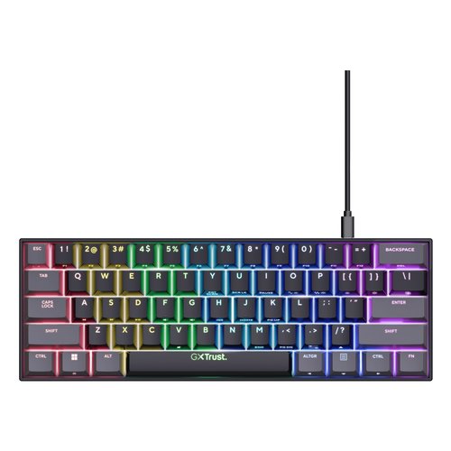 Trust gxt 867 acira tastiera gaming usb qwerty italiano nero - 24884