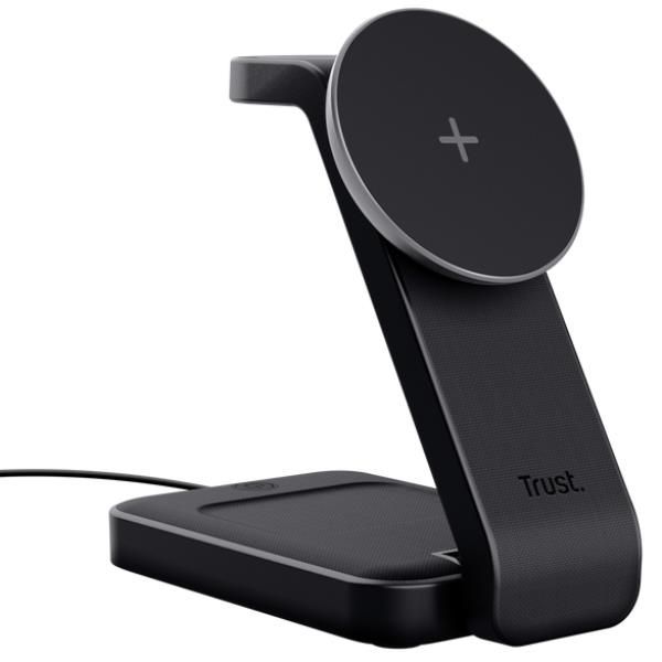 Trust viro cuffie, auricolare, smartphone, orologio intelligente nero usb carica wireless - 25464