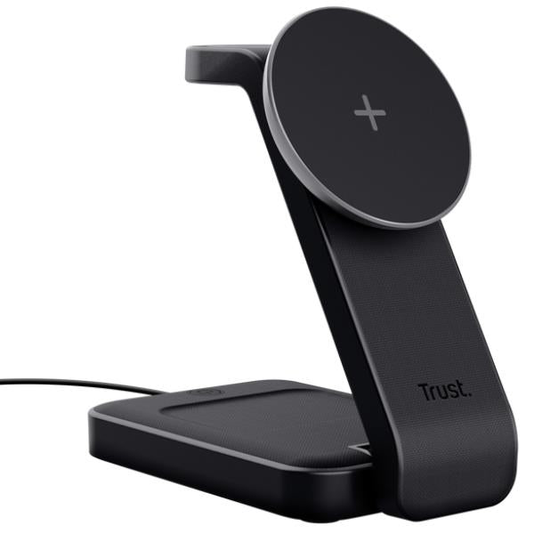 Trust viro cuffie, auricolare, smartphone, orologio intelligente nero usb carica wireless - 25464