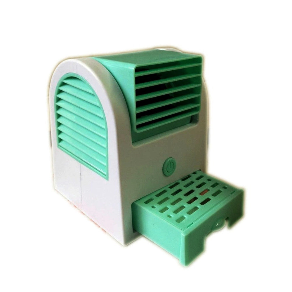 Trade Shop - Mini Condizionatore Climatizzatore Ventilatore Usb Batterie Ghiaccio Aria Fredda -