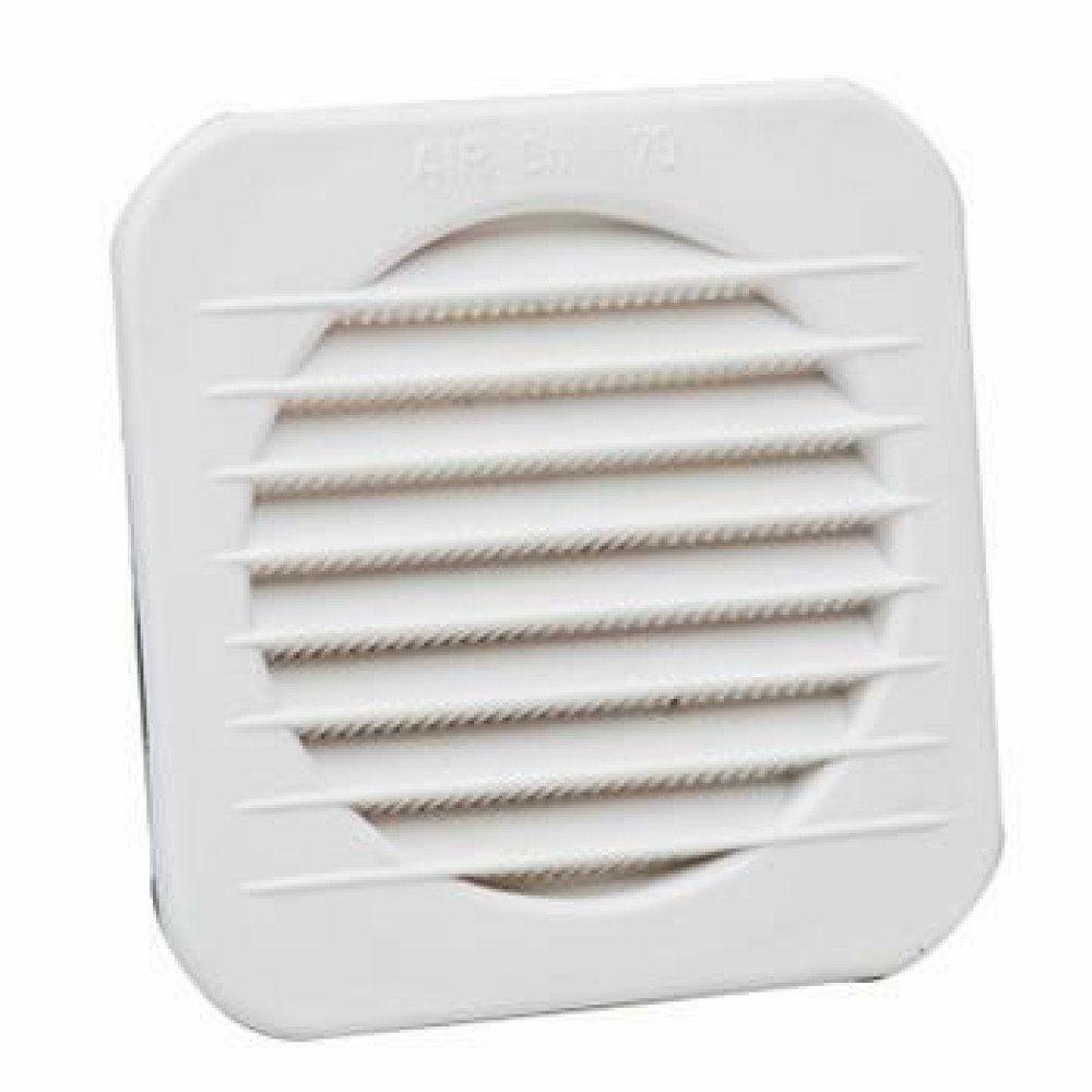 Griglia aerazione in plastica qu adra incasso circolare 15x15 d.1