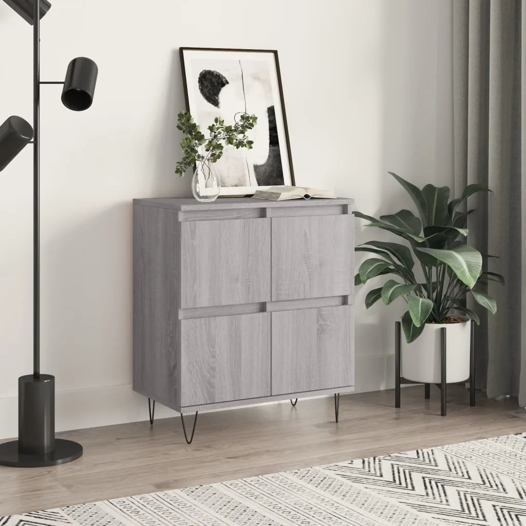 Credenza | Madia | Buffet da pranzo | Armadio da pranzo Grigio Sonoma 60x35x70 cm in Legno Multistrato