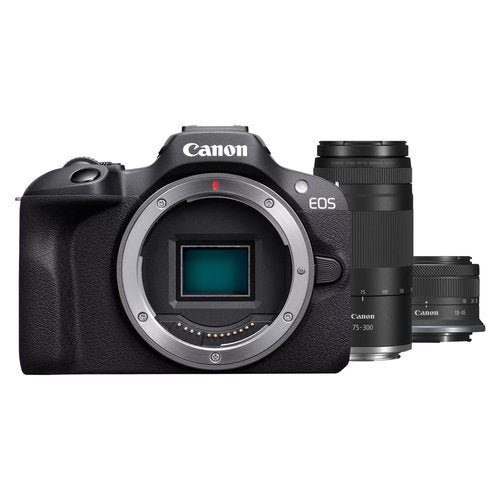 Fotocamera mirrorless canon 6052c120 eos r100 kit rf s 18 45mm f4,5 6,