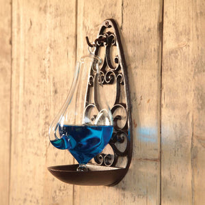 Esschert Design Barometro Vetro Meteo con Supporto in Ghisa 0,5 L TH31 411491