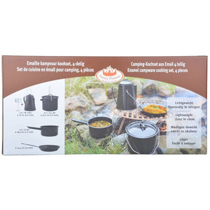 Esschert Design Set per Cucinare all'Aperto 4 Pezzi Nero FF215 411467