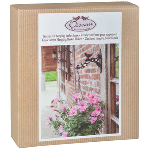 Esschert Design Gancio di Supporto per Fioriera in Ghisa Marrone BR21 421267