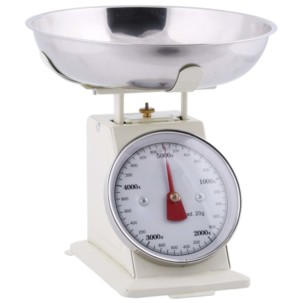 Esschert Design Bilancia Stile Vintage Bianco Crema 428841