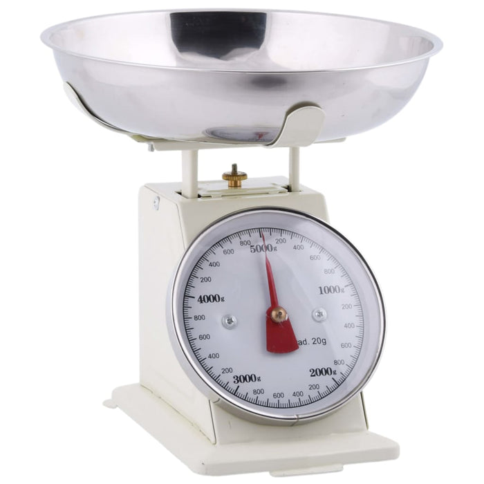 Esschert Design Bilancia Stile Vintage Bianco Crema 428841