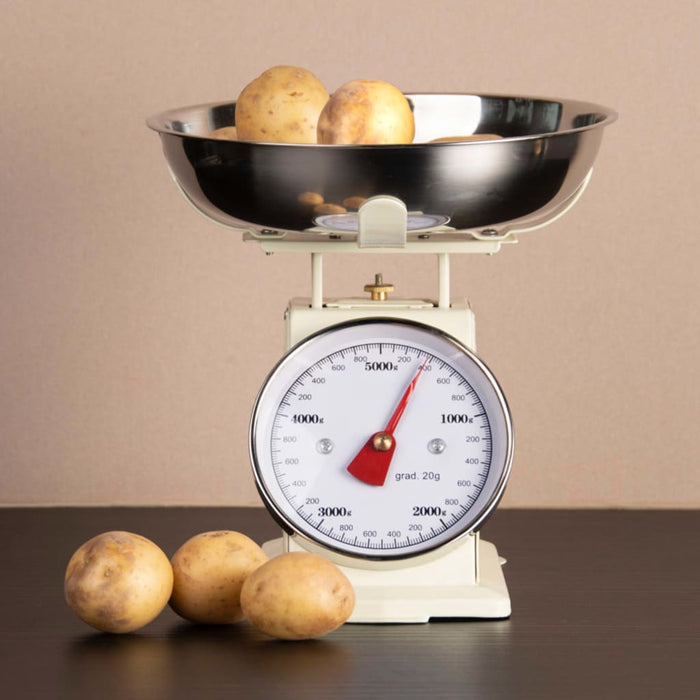 Esschert Design Bilancia Stile Vintage Bianco Crema 428841