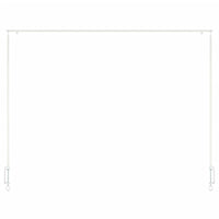 Esschert Design Asta da Tavolo Decorativa con Morsetti Bianca 444913