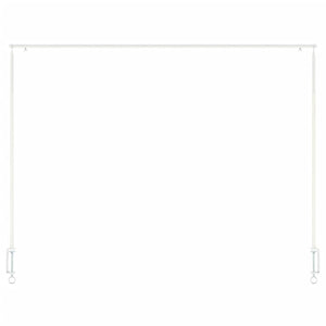 Esschert Design Asta da Tavolo Decorativa con Morsetti Bianca 444913