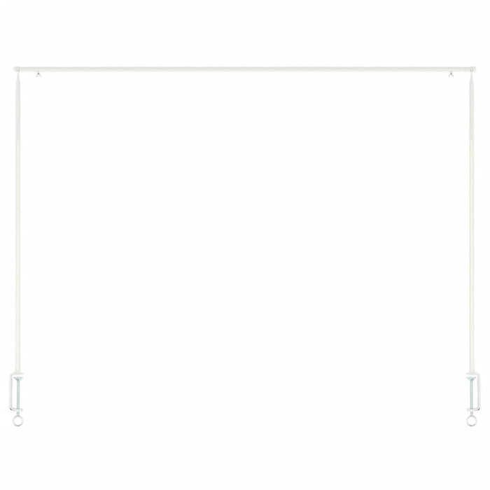 Esschert Design Asta da Tavolo Decorativa con Morsetti Bianca 444913