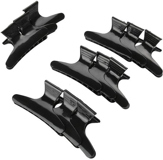 Clip per capelli a 12 pezzi - manico antiscivolo - materiale duraturo - strumento per parrucchieri - facile da utilizzare - clip per capelli
