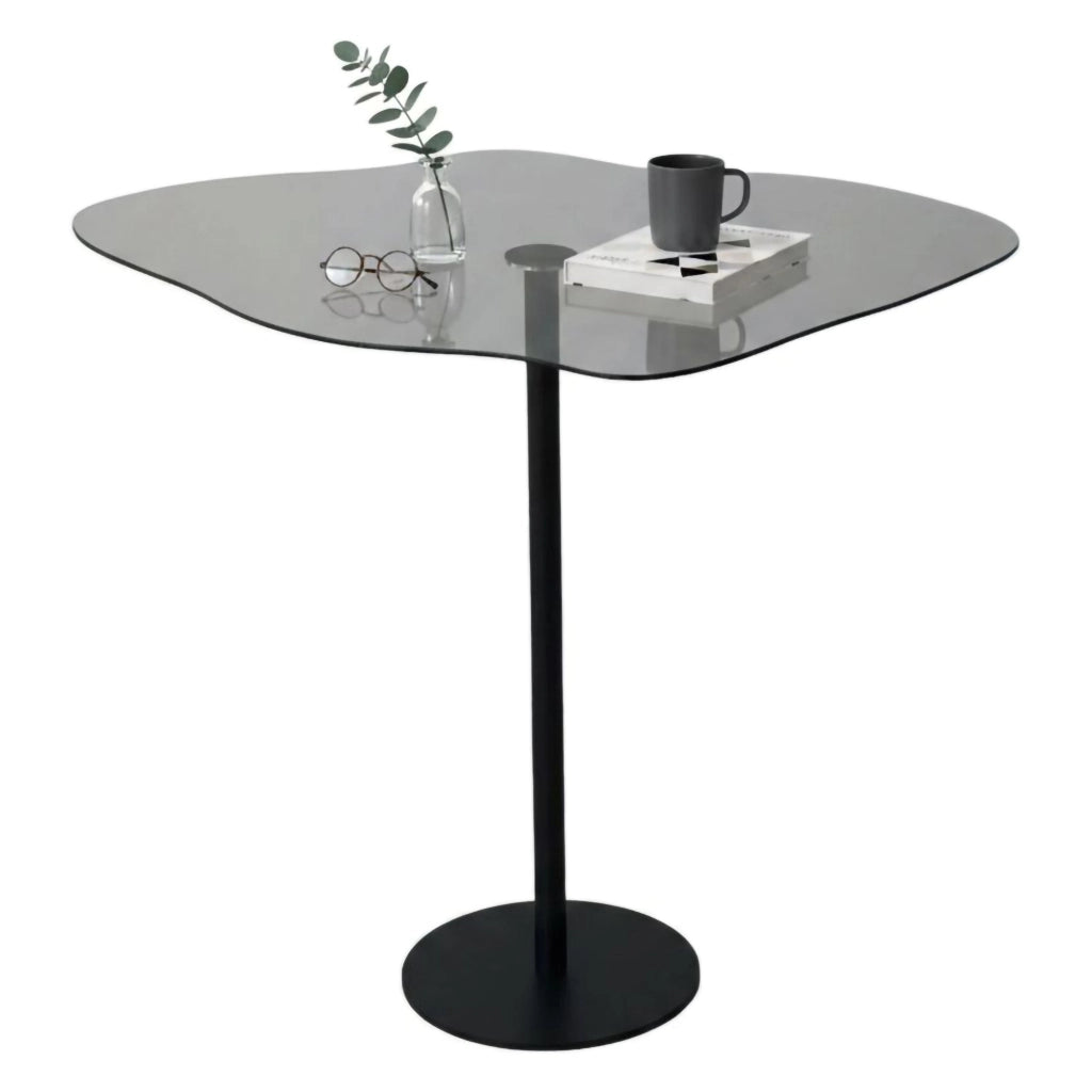 Mensa, Tavolino da Salotto Effetto Fume, 60x45x50h cm Nero