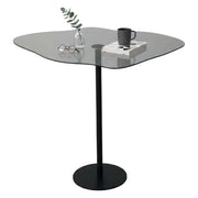 Mensa, Tavolino da Salotto Effetto Fume, 60x45x50h cm Nero