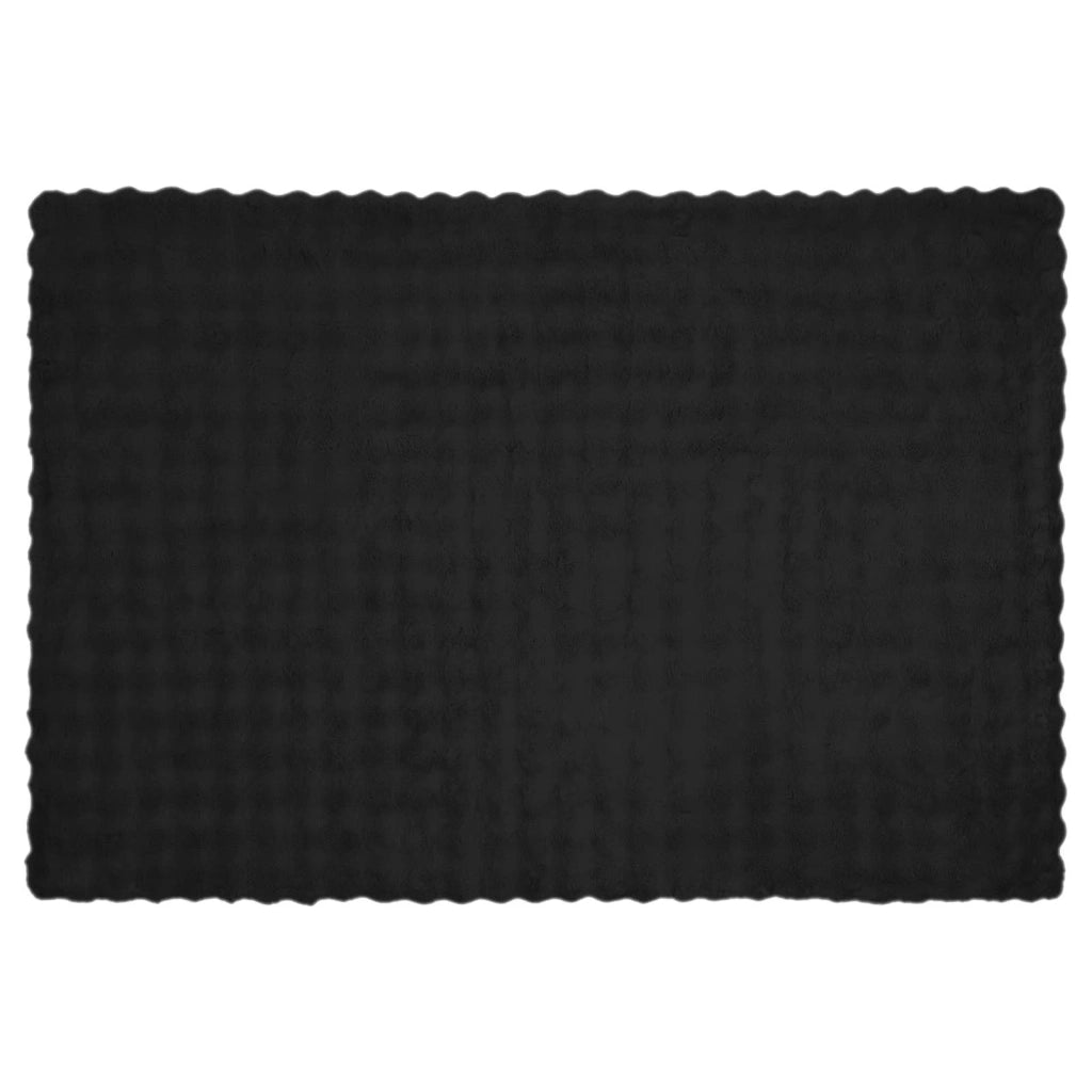 Coperta antiscivolo in sintetica di coniglio Olite Nero 42021834