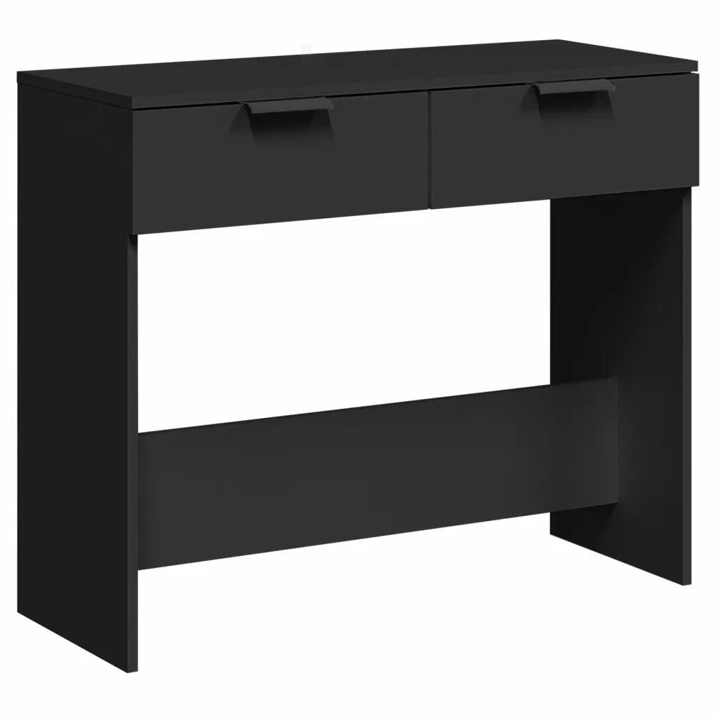 Tavolino Consolle-Tavolino da soggiorno-Tavolo Nero 90x36x75 cm in Legno Multistrato