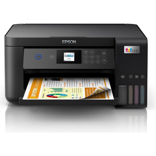 Epson ecotank et-2850 stampante multifunzione inkjet 3-in-1 a4, serbatoi ricaricabili alta capacità, 5 flaconi inclusi pari a 14000pag b/n 5200pag colore, wi-fi direct, usb - C11CJ63405