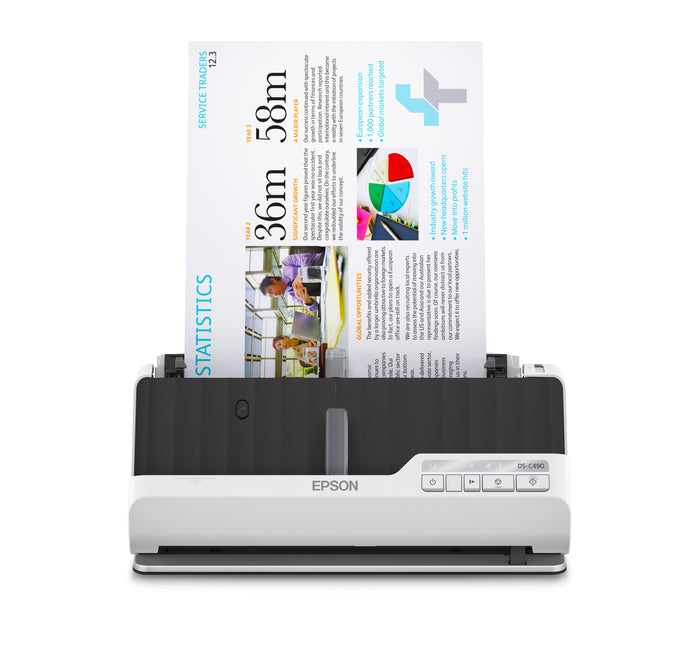Epson ds-c490 scanner con adf + alimentatore di fogli 600 x 600 dpi a4 nero, bianco - B11B271401
