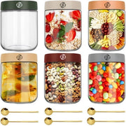 Set di Overnight Oats in Biberon di Mason - Muesli - Biberon per Avena - Kit - Da non perdere per la tua colazione