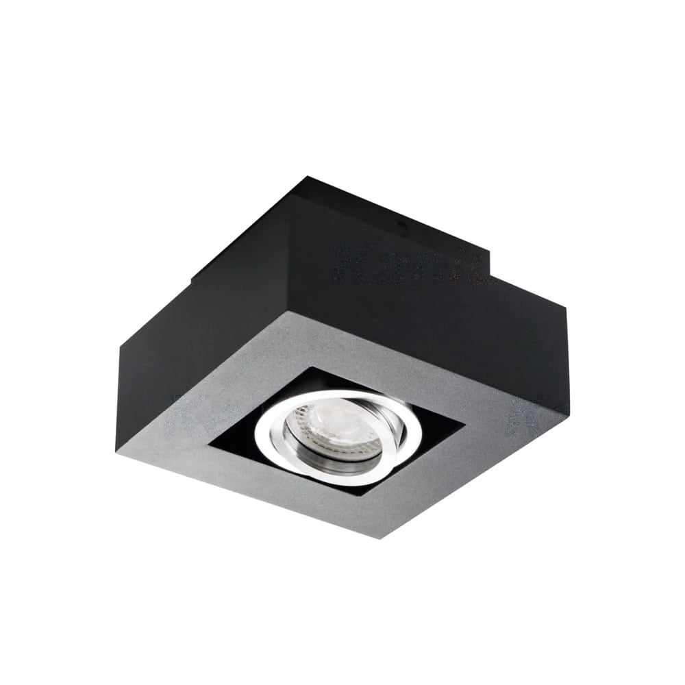 Kanlux faretto soffitto STOBI DLP 50-B nero GU10 orientabile