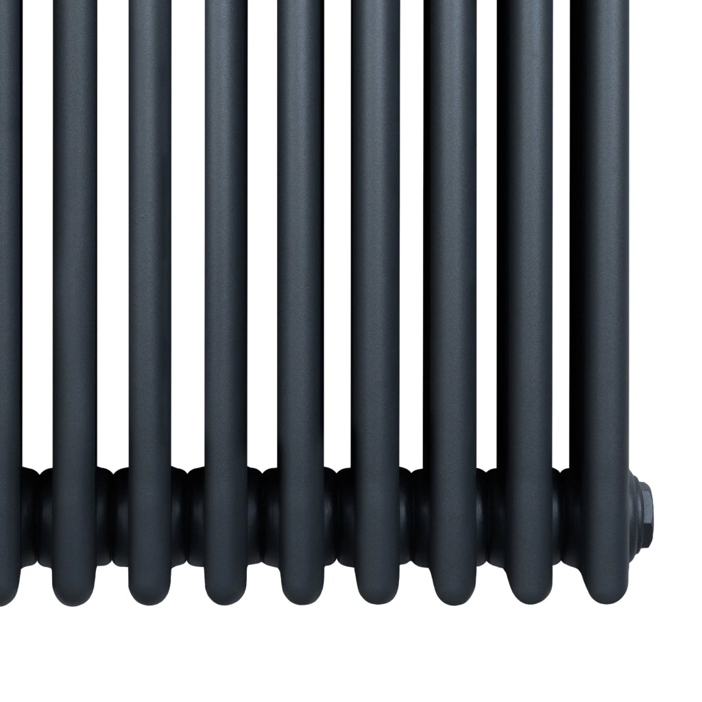 Radiatore Tradizionale 4 Colonne Orizzontale Antracite 300 x 1370 mm