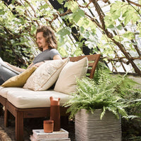 Capi Fioriera Nature Rib Quadrata 30x30 cm Avorio KOFI902 424208