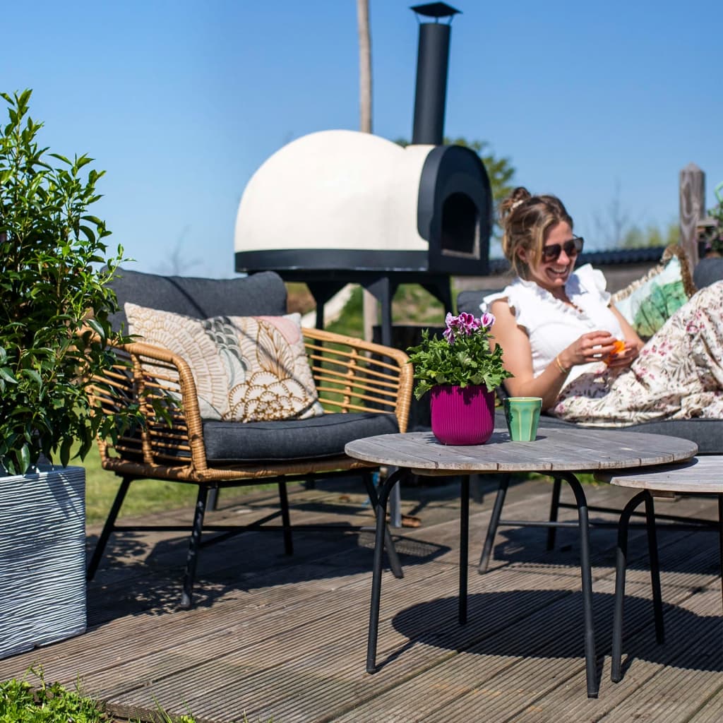 Capi Fioriera Nature Rib Quadrata 30x30 cm Avorio KOFI902 424208