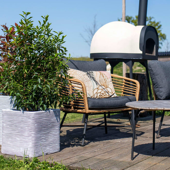 Capi Fioriera Nature Rib Quadrata 30x30 cm Avorio KOFI902 424208